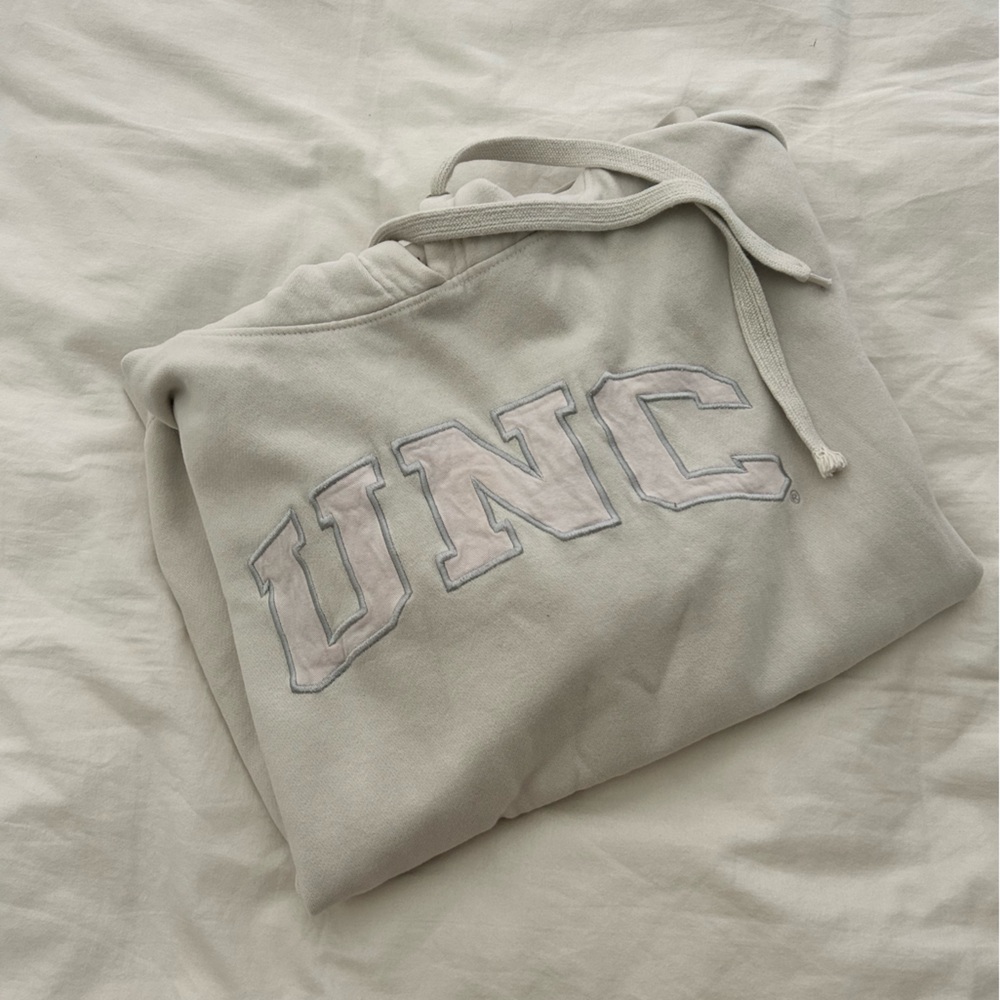 UNC Hoodie - Cream White and Baby Pink